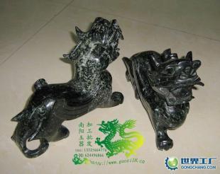 南陽玉器獨山玉貔貅擺件批發 以匠心雕刻財富與藝術共生之道